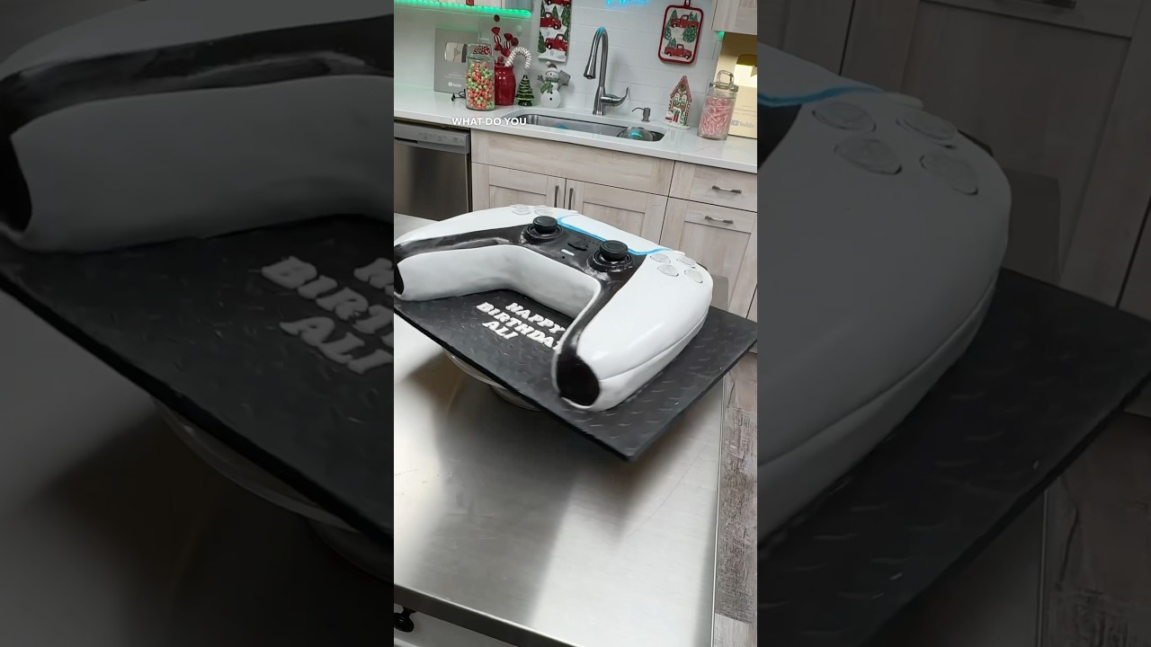 Let’s make a PlayStation five controller cake ￼