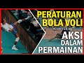 Bola Voli Mendarat Di Tangan Bola Mengenai Di Bagian