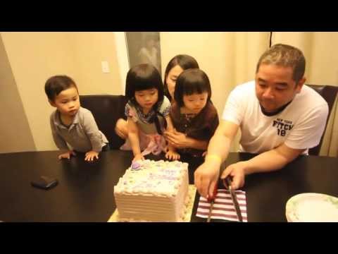 2013-04-06 Zoe Birthday Cake Cutting