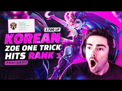 Everybody is TERRIFIED of this 1750LP ZOE in KOREA... *CRAZY 1v1 vs SHOWMAKER!*