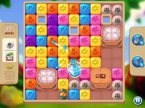 Lily’s Garden: Design & Relax - Day 8 - Level 205 -Hard - Hot Streak - FULL STORY - CaroGamesNL