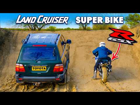 Land Cruiser vs Superbike OFF-ROAD RACE!