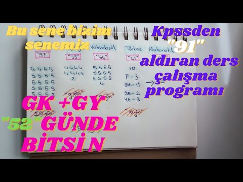 KPSSDEN  91 PUAN ALDIĞIM DERS ÇALIŞMA PROGRAMIM / KESİNLİKLE  MOTİVE EDECEK PROGRAM 🌼 son 4 ay