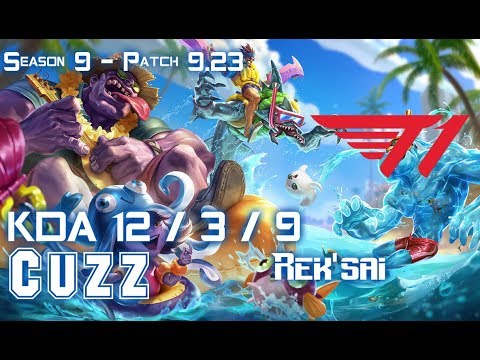 SKT T1 Cuzz REK'SAI vs KINDRED Jungle - Patch 9.23 KR Ranked