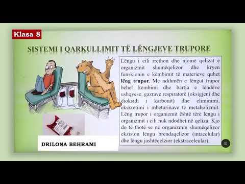 Klasa 8  - Biologji - Sistemi i organeve të qarkullimit të gjakut