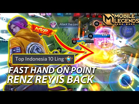 TOP GLOBAL LING IS BACK!! MANTAN SUPREME INDONESIA LING NIH BOS!! RENZ REY | MOBILE LEGENDS