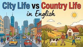 Talking About City Life & Country Life in English | Easy English Podcast