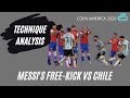 Messi Free Kick Vs Chile Copa America 2020 | Technique & Biomechanics
