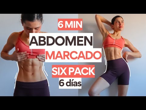 6 min RETO ABDOMEN MARCADO Y VIENTRE PLANO en casa - rutina MUY INTENSA Y EFEECTIVA