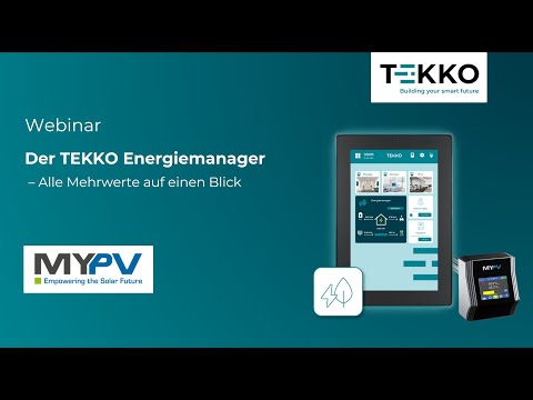 Webinar My-PV x TEKKO:  Energiemanagement (HEMS) einfach umgesetzt