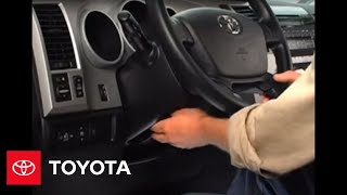 2007 - 2009 Tundra How-To: Tilt and Telescopic Steering Wheel | Toyota