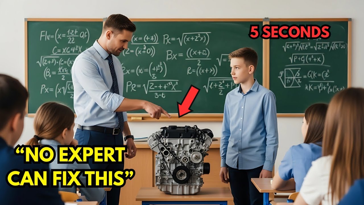 Math Teacher dares Student to Fix impossible engine—he Stuns Everyone in Just 5 Seconds