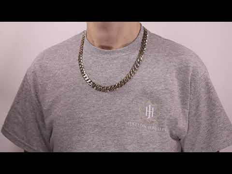 Bi2_24 - 9ct Gold Heavy Curb Chain - 10mm