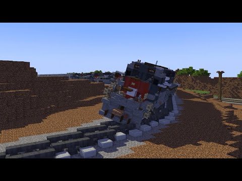 Cajon Pass Runaway (1989) Train Crash in Minecraft Animation