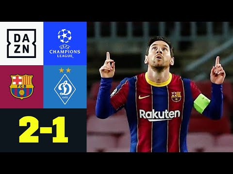 Früher Messi-Elfer leitet Barca-Sieg ein: Barcelona - Dynamo Kiew 2:1 | UEFA Champions League | DAZN