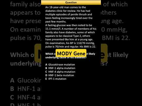 Diabetes Mellitus: MODY