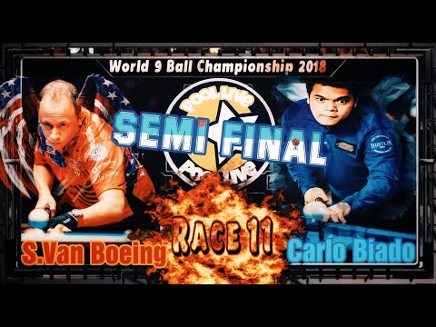 【Pool Live】Semi Final - World 9 Ball Championship 2018 - Carlo Biado vs Shane Van Boening(R11)