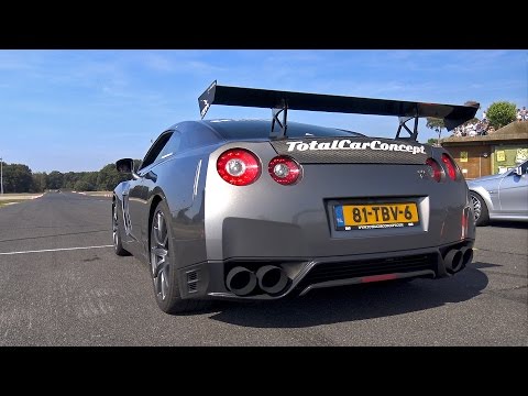 Nissan GT-R R35 Switzer P800 w/ Armytrix Exhaust DRAG RACING!