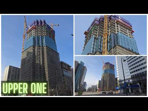 Warszawa / Warsaw Budowa wieżowca Upper One / Construction of Upper One - 21.02.2026