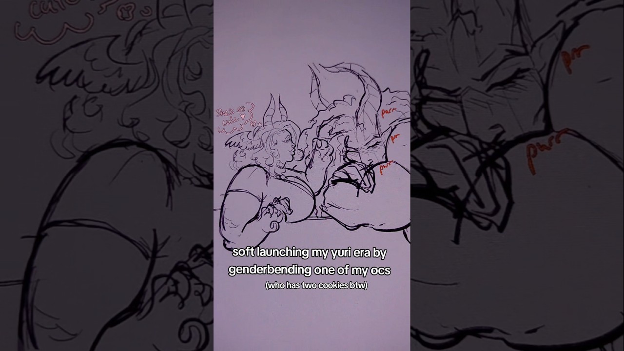 #fantasyart #darkromance #monsterromance #characterdesign #anatomystudy #bisexual #wlw #ocship