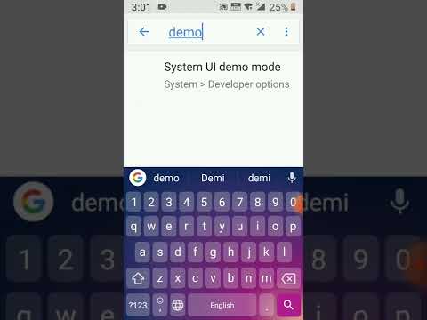 how to enable demo mode