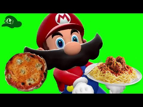 Pizza, Pasta... with SMG4 Mario (The ORIGINAL green screen!)