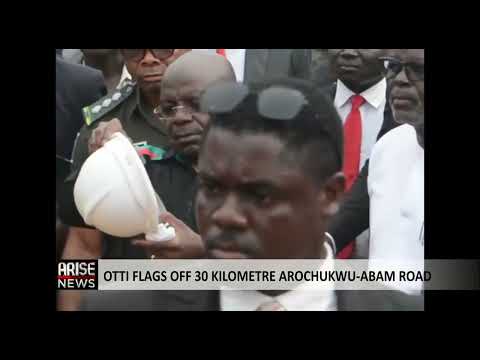 OTTI FLAGS OFF 30 KILOMETRE AROCHUKWU-ABAM ROAD