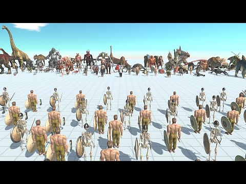 SKELETON WARRIOR & CRIXUS THE GAUL VS FACTION similliar price - Animal Revolt Battle Simulator