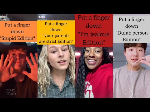 Put A Finger Down Challenge 🖐🏻 - Tiktok Compilation (Part 1)