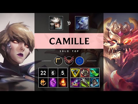 Camille Top vs Volibear: Triple Kill, Godlike - EUW Grandmaster Patch 14.24