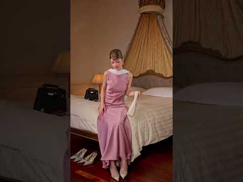 Angelie Dress mix in pink & white