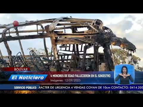 11 fallecidos y 18 heridos en tragedia de la troncal 10 en Bolívar - El Noticiero emisión meridiana