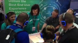 Mash Machine op de beursstand met Silent Disco Headphones