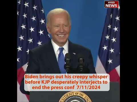 Q: referred VP Harris as 'VP Trump' Trump mock you? BIDEN: 'Listen to him!' *shuffles off*