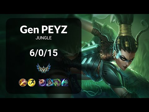 Gen Peyz Nidalee vs Taliyah JUNGLE - KR CHALLENGER Patch 13.18