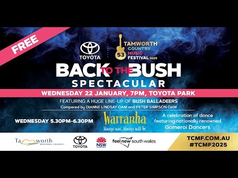 Watch the 2025 Back to the Bush Spectacular LIVE!