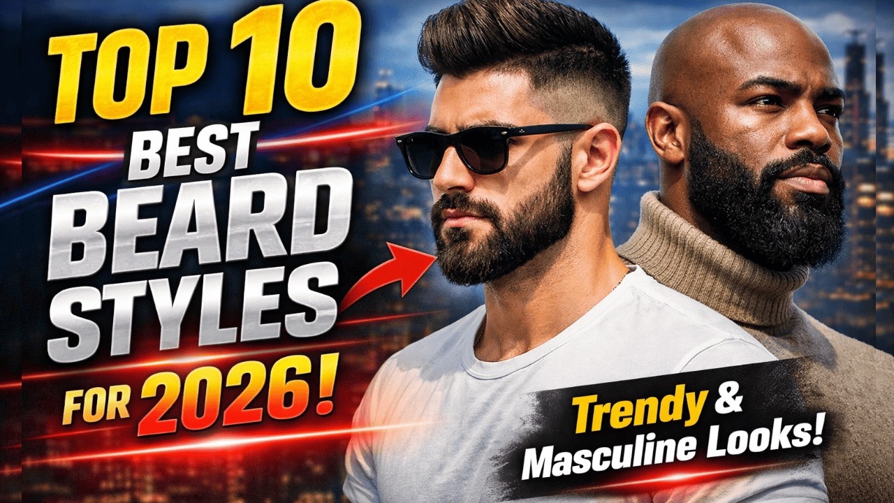 Top 10 Best Beard Styles for Men 2026  | Trendy, Modern & Masculine Looks
