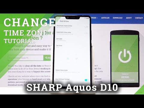 How to Set Up Date & Time in Sharp D10 - Update Time & Date Settings