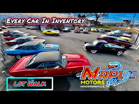 EVERY CAR. EVERY Engine. Every Price. Weekly Inventory Update MAPLE MOTORS 1/26/26 Classic HotRods 