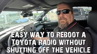 Easy way to reset your Toyota radio head unit. Solves Carplay and Android issues