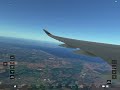 Emirates A350 Edinburgh Dubai Window View RAW Footage SkyCruise 10 Infinite Flight