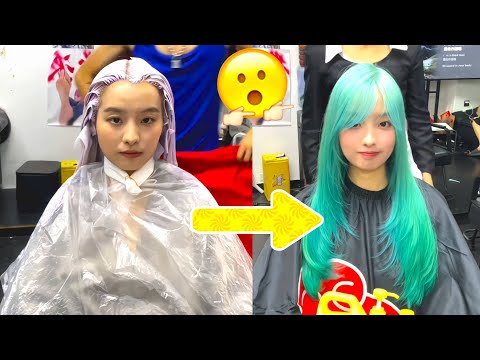 Successfully transformed into Fulilian! My mint hair has a 1000% turn-around rate#hair #haircolor