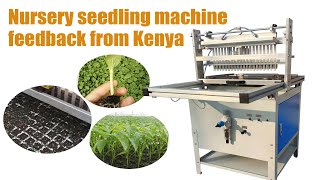 Nursery Seeding Machine Makes Kenyan Customer Praise! Practical Feedback Video Shown! #seedlings