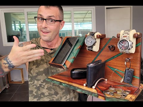 DIY wireless charging station and organizer