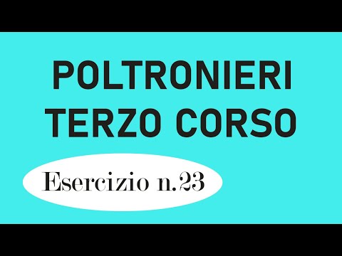 POLTRONIERI TERZO CORSO N.23 - Solfeggio e lettura guidata esercizio n.23