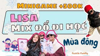 Minigame | Lisa mix đồ mùa đông | Dạy con cả thế giới | Fansie Family