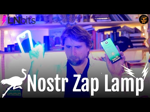 Tutorial: Nostr Zap Lamp. Lights up when you get zapped! video thumbnail