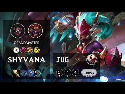 Shyvana Jungle vs Lee Sin - KR Grandmaster Patch 10.9