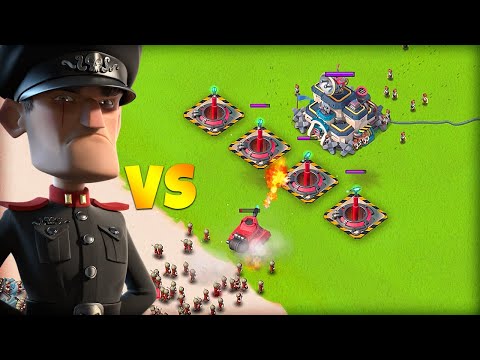 4 MAX DOOM CANNONS VS DEFENDING HAMMERMAN