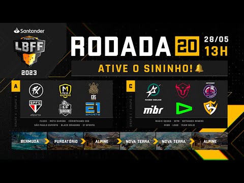 LBFF 2023 RODADA 20 AO VIVO - GRUPOS A E C | FREE FIRE ESPORTS BRASIL